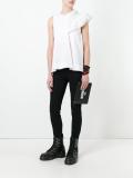 Paris logo print clutch