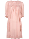 embroidered silk dress