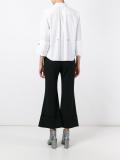 three-quarters sleeve studded shirt