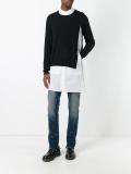 distressed skinny fit jeans