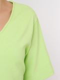 v-neck knit blouse