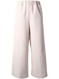 creased cropped trousers