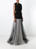 tulle pleated layers dress