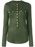 button-up knitted top