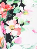 花朵印花领连衣裙