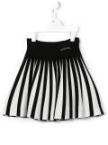 monochrome flared skirt