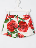 rose print shorts 