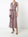 Wide Stripe Bow Front绑带连衣裙