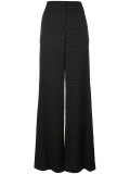 micro dot palazzo pants 