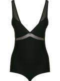 deep v-neck panelled body