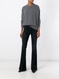 studded crew neck jumper