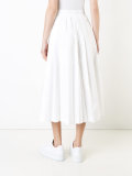 pleated cropped trousers