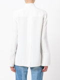 crepe tie blouse
