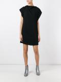 gathered back mini dress