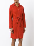 belted shirt dress