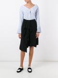 asymmetric midi skirt