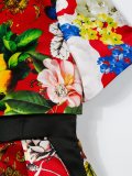 floral collage dress