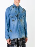destroyed denim shirt