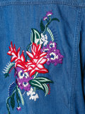 floral embroidery denim jacket 