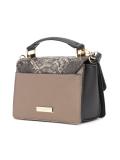 snakeskin detail crossbody bag 