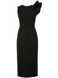 ruffled midi dress