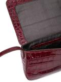 crocodile-embossed satchel