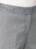 stitching detail flared trousers