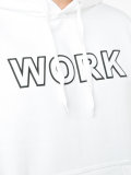 Work印花连帽衫