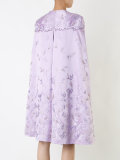 embroidered cape dress