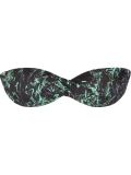 printed bandeau bikini top