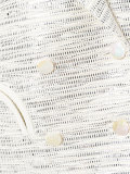 metallic embroidered blazer