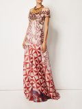 multi print dress