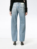 contrast cuff jeans