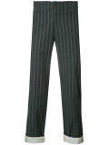 woven stripe trousers 