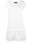ruffle hem T-shirt dress