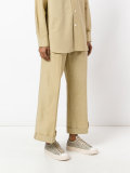 wide leg cropped trousers 