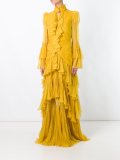 tiered ruffled gown 