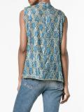 'Emiko' metallic jacquard top
