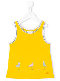 bird print tank top