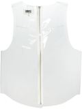 zipped sleeveless top