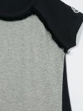 bicolour T-shirt dress