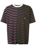 chest pocket striped T-shirt