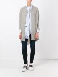 buttoned mid cardigan