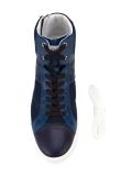 zipped hi-top sneakers