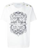 button detail T-shirt