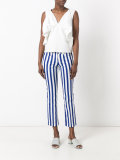 vertical stripe trousers