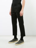 flared cropped trousers