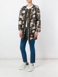 fringed trim jacquard coat 
