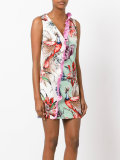 floral contrast dress