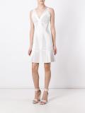 perforated flared dress